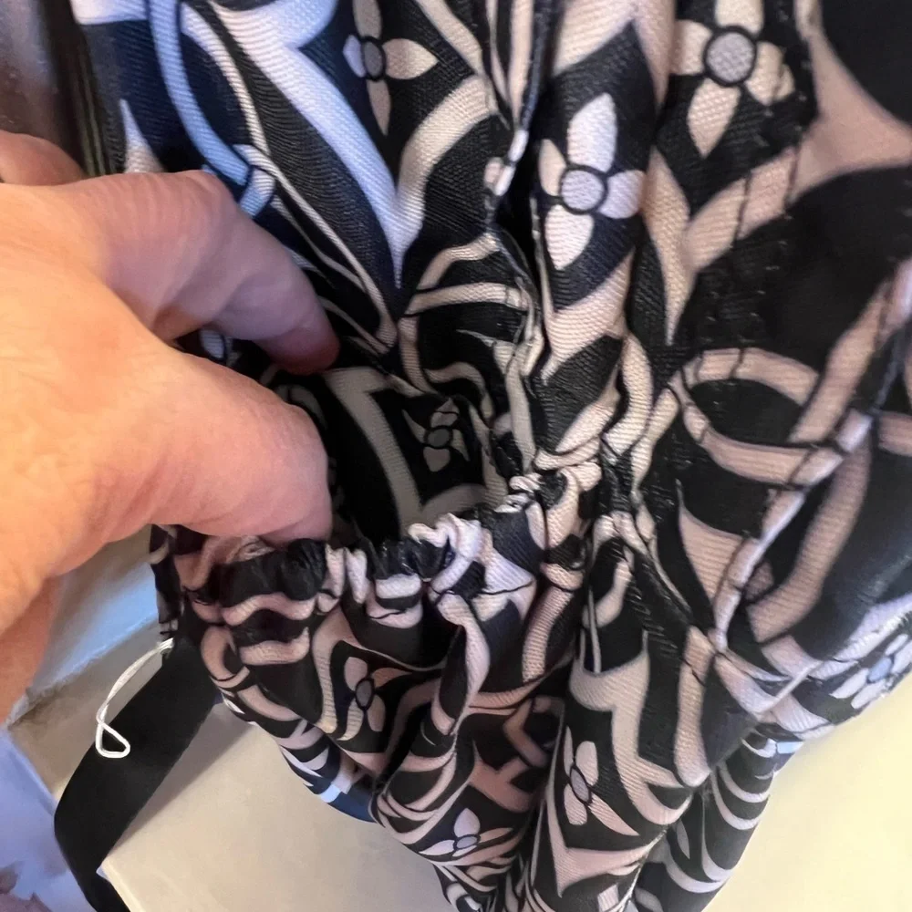 Vera Bradley black and white concerto backpack